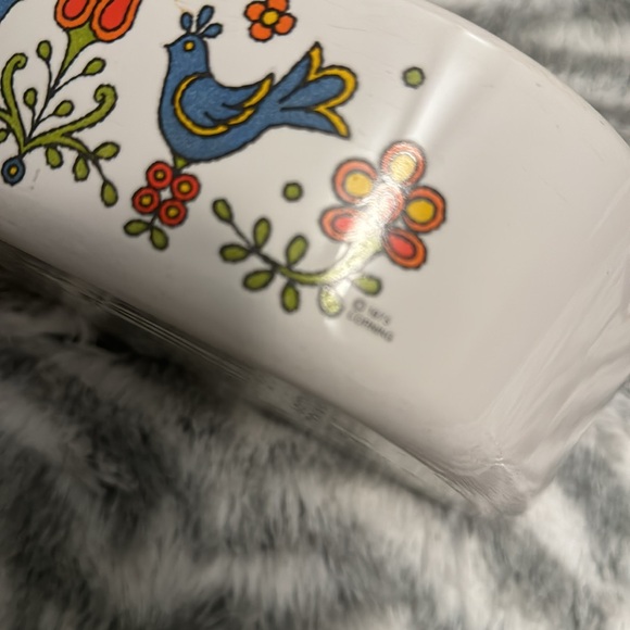 Corning Ware “Country Fair” dated 1975 with lid included; vintage and rare dish - Picture 3 of 10